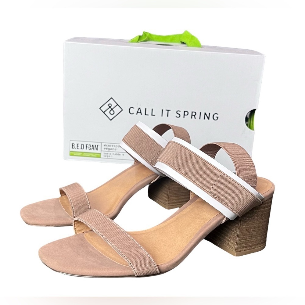 NEW WITH BOX Call It Spring bed foam heeled sandals